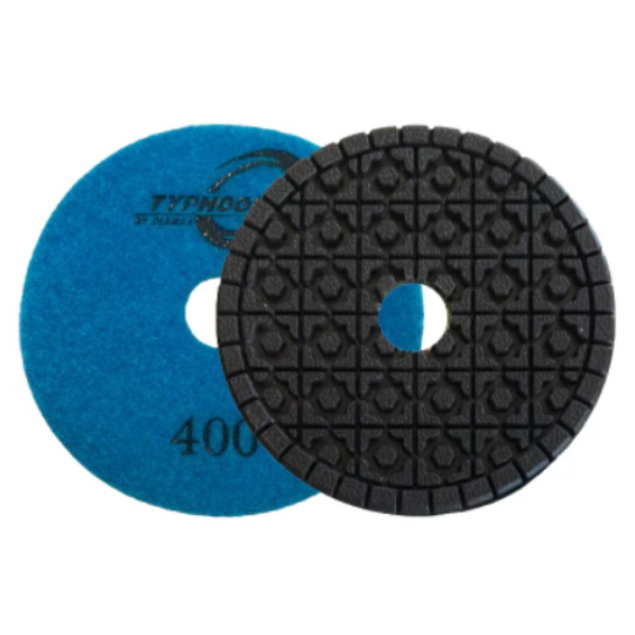 Typhoon 4" Colored Clover Pad 400 Grit D1TY4400