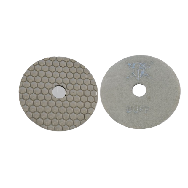 Colossal 4" Dry White Buff Hex Pads