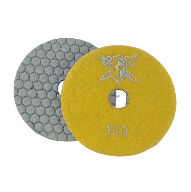 Colossal Dry Hex Pads 4" Grit 100