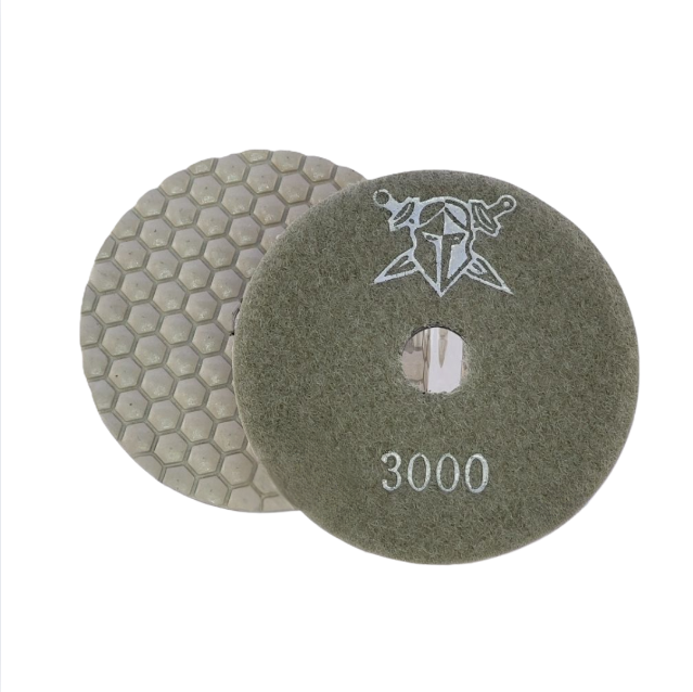 Colossal Dry Hex Pads 4" Grit 3000
