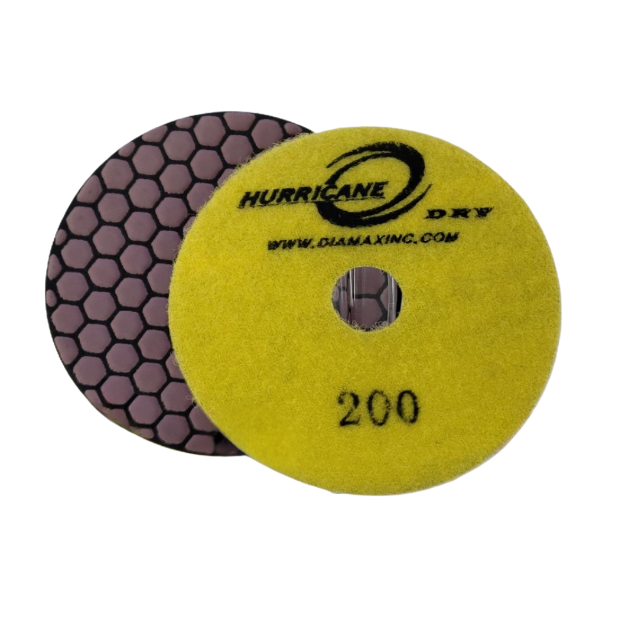 Hurricane Dry Standard Hex Pad 4" Grit 200