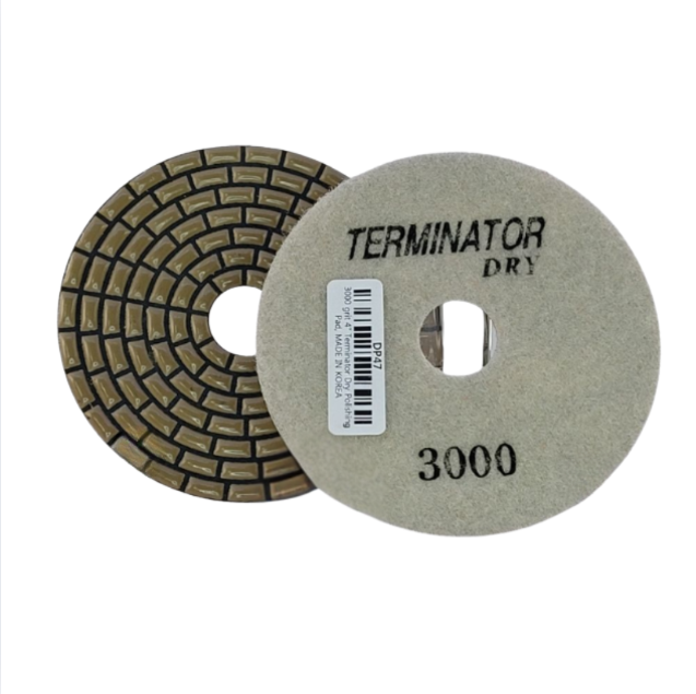 Terminator Dry Pad 4" 3000 Grit