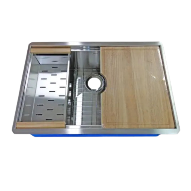 Dakota Zero Radius Single Bowl Sink Kit 16 Gauge OD 33" x 20" x 10"