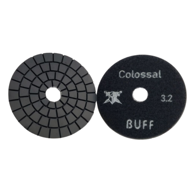 Colossal 4" Wet Pad 3.2mm Black Buff