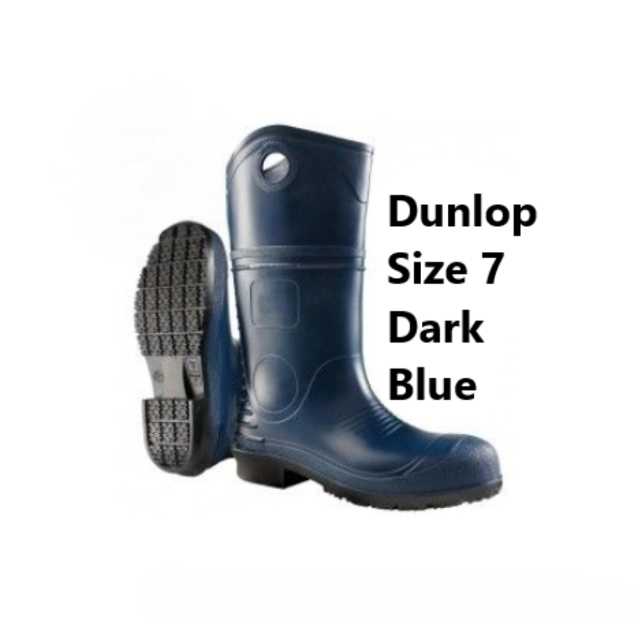 Dunlop Size 7 Steel Toe Boots Dark Blue