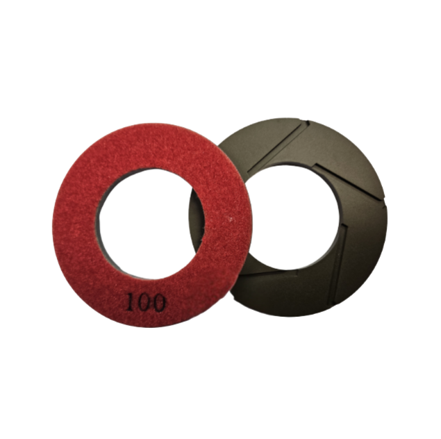 Grizzly 4" Squared Edge and Flat Polisher 100 Grit D8G4100