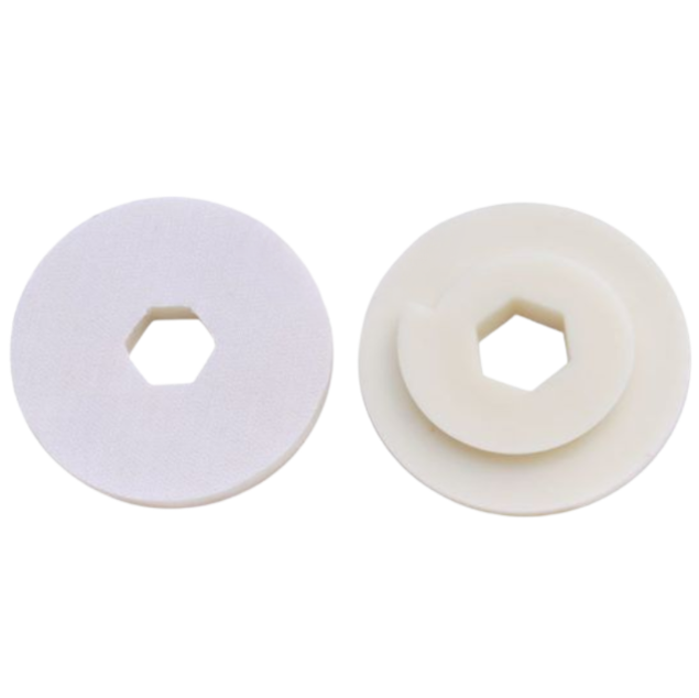 4" Snail Lock Velcro Backer Pad White Thin