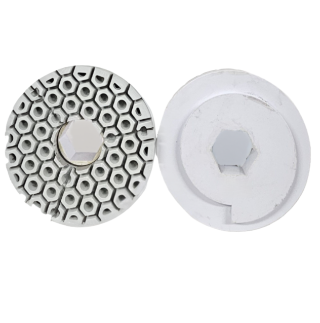 CDT 6" Bullnose Snail Lock White Resin 3000 Grit