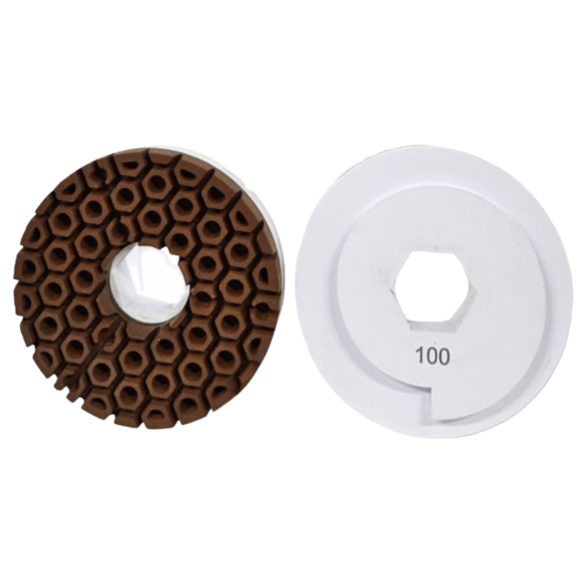 CDT 6" Bullnose Snail Lock Copper 100 Grit