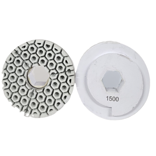 CDT 6" Bullnose Snail Lock White Resin 1500 Grit