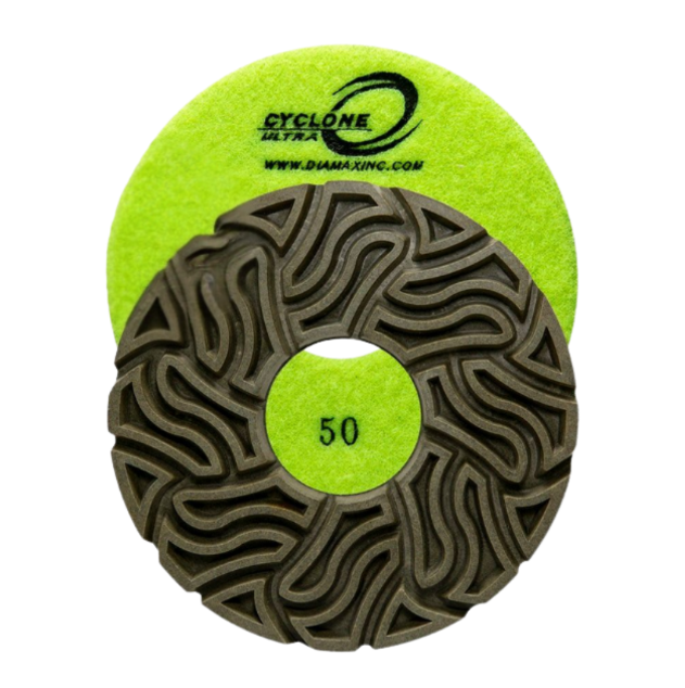 Cyclone Ultra Straight Edge Velcro Wheel 5" Grit 3000