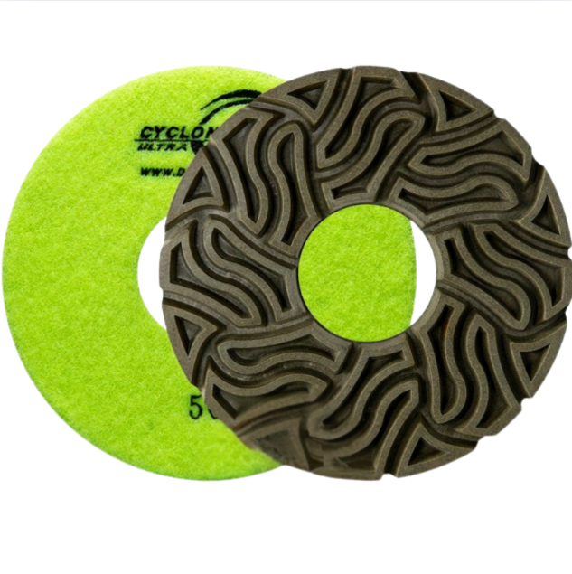 Cyclone Ultra Straight Edge Velcro Wheel 6" Grit 3000