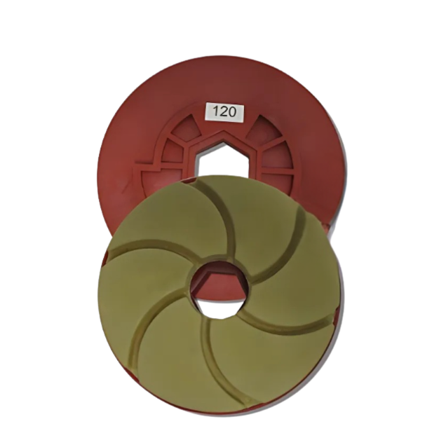 Tenax 6" Snail Lock Bullnose Quartz Automated Edge Polishing Wheel Grit 120