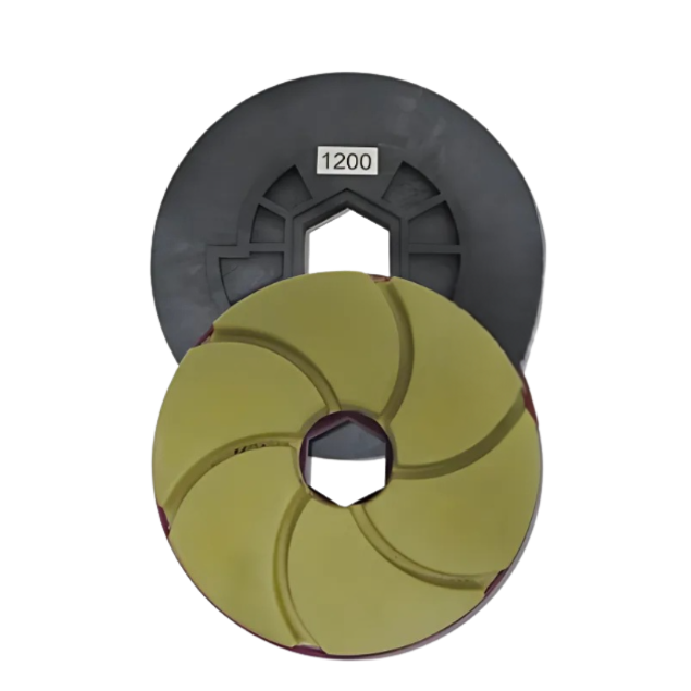 Tenax 6" Snail Lock Bullnose Quartz Automated Edge Polishing Wheel Grit 1200