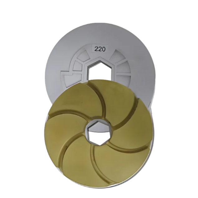 Tenax 6" Snail Lock Bullnose Quartz Automated Edge Polishing Wheel Grit 220