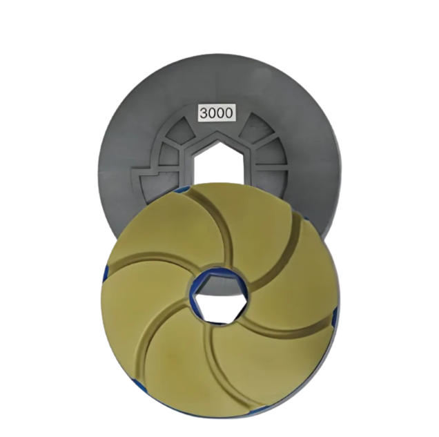 Tenax 6" Snail Lock Bullnose Quartz Automated Edge Polishing Wheel Grit 3000