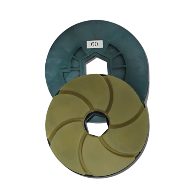 Tenax 6" Snail Lock Bullnose Quartz Automated Edge Polishing Wheel Grit 60