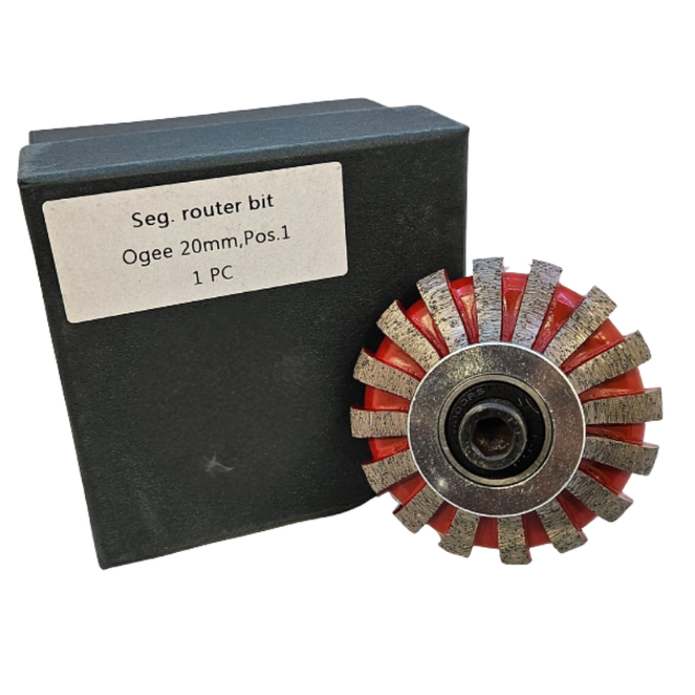 Colossal Ogee 20mm Pos. 0 Segmented Router Bit H2CDTF20SEG - Colossal ...
