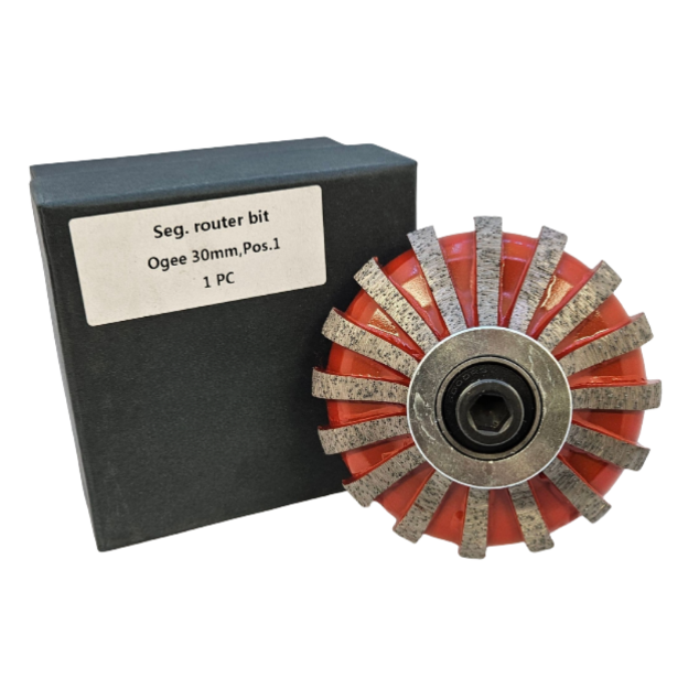 Colossal Ogee 30mm Pos. 0 Segmented Router Bit H2CDTF30SEG - Colossal ...