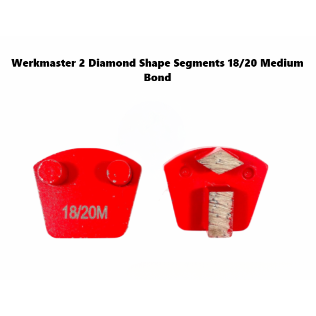 Course Diamond Segments Colossal Diamond Tools, LLC Werkmaster 2 Diamond Shape Segments 18/20 ...