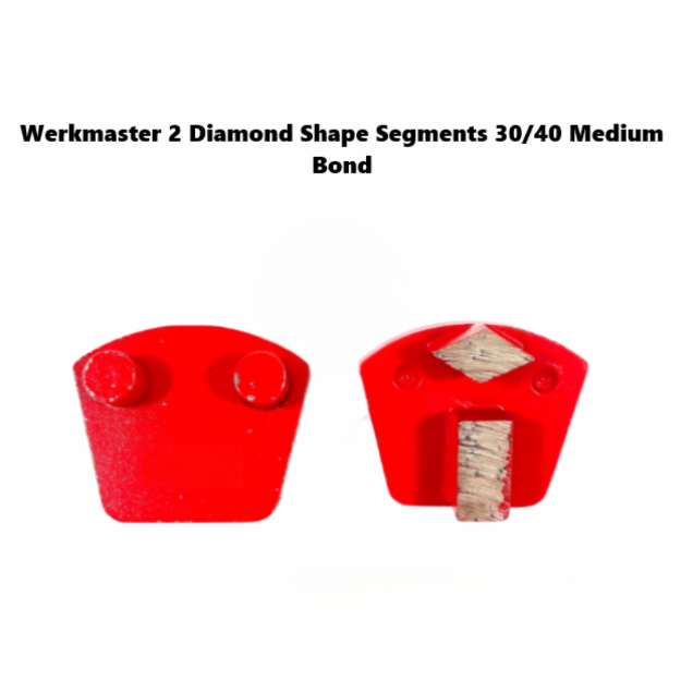 Werkmaster 2 Diamond Shape Segments 30/40 Medium Bond F5W3040M
