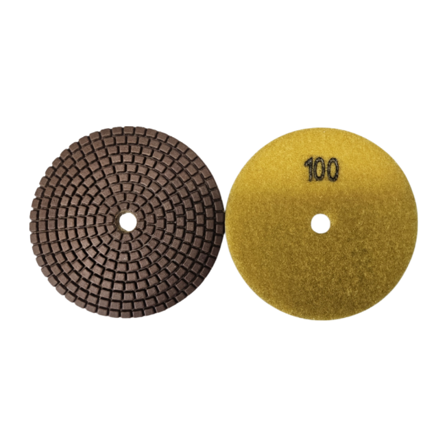 4" Wet Pad Colossal Diamond Tools 100 Grit Economic D1CDTE40100