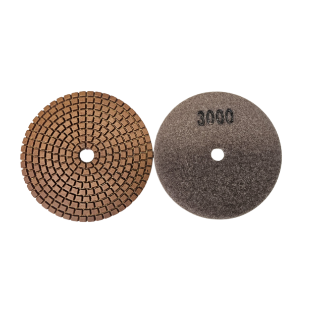 4" Wet Pad Colossal Diamond Tools 3000 Grit Economic D1CDTE43000