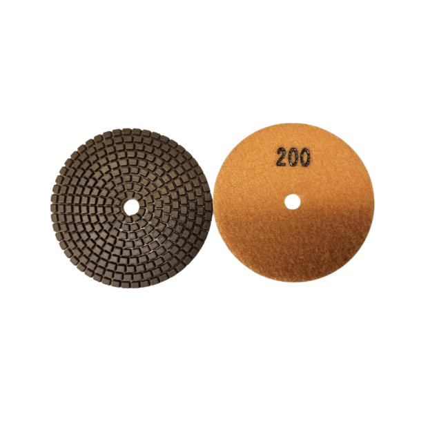 4" Wet Pad Colossal Diamond Tools 200 Grit Economic D1CDTE40200