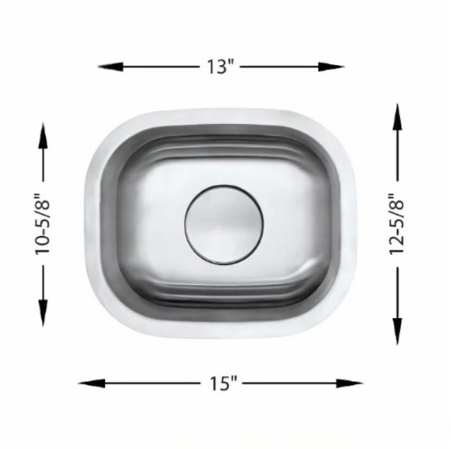 Stainless Steel Bar Sink 1513 Y5DG107
