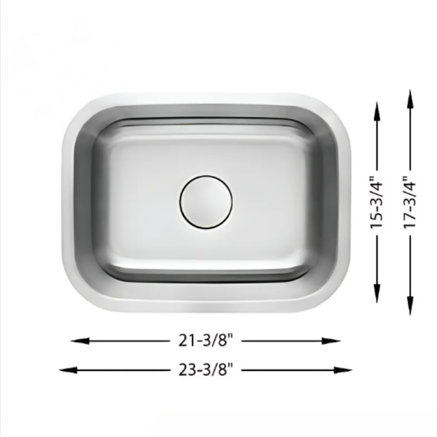 Utility Stainless Steel Sink 23x18 Y6DG102