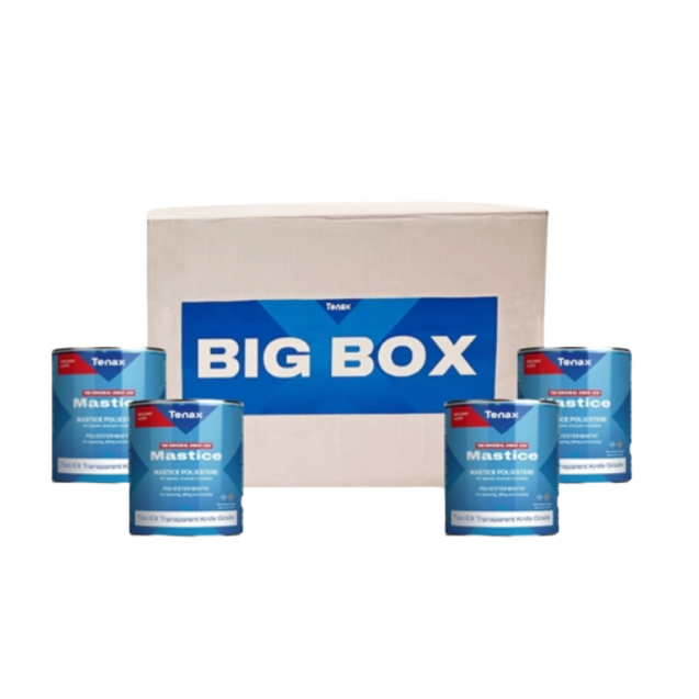 Tenax Tixo EX Transparent Flowing Grade Big Box 4 x 1.25 Gallon G4TBBF