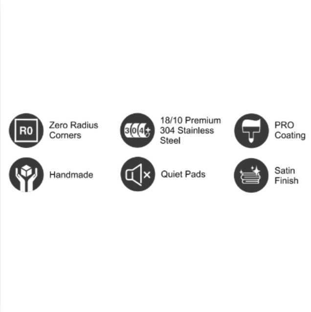 Zero Radius Stainless Steel Utility Sink 3016 Y7DG632984