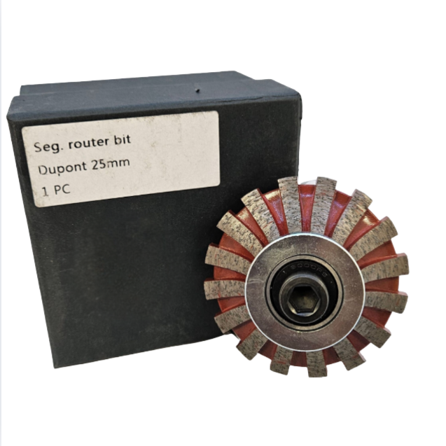 Colossal Dupont 25mm Pos. 0 Segmented Router Bit H2CDTH25SEG - Colossal ...