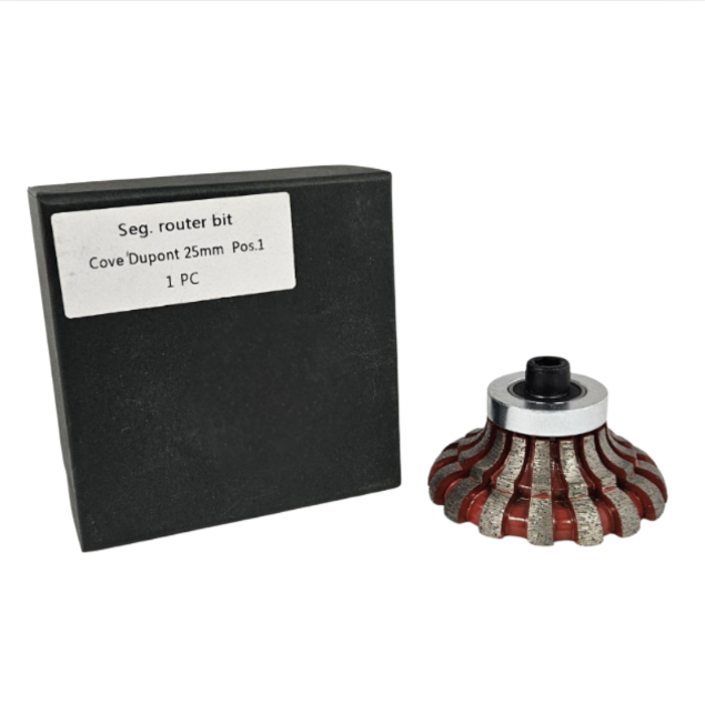 Colossal Shape O Cove Dupont 25mm Pos. 0 Segmented Router Bit