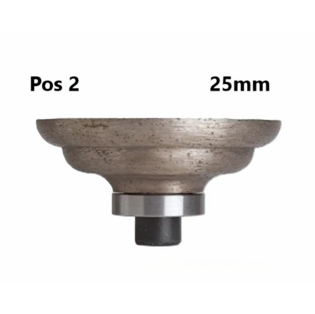 Colossal Shape Q Cove Ogee 25mm Continuous Pos. 2 Router Bit