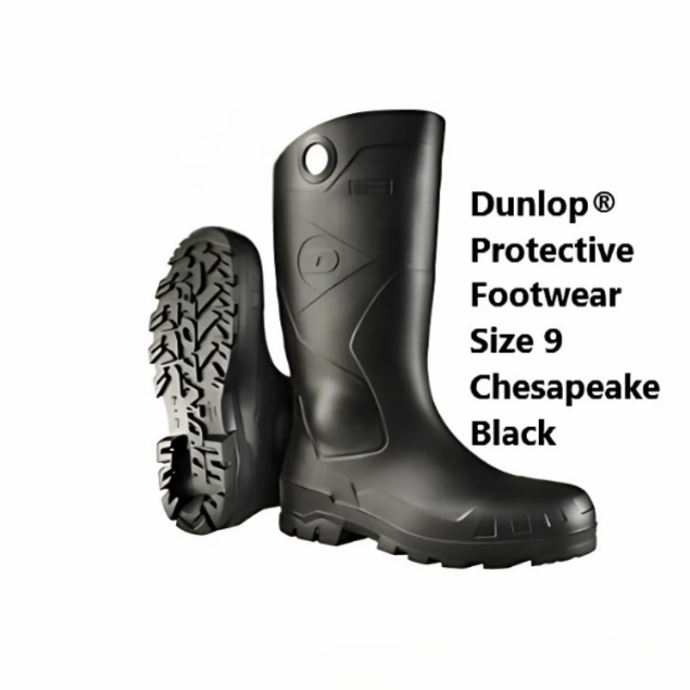 Dunlop® Protective Footwear Size 9 Chesapeake Black 14" PVC Boots U2DCH9