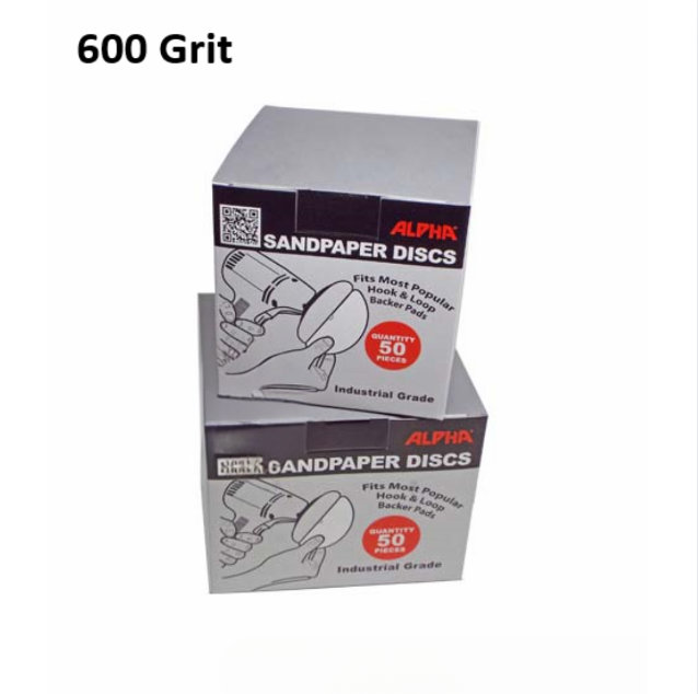 Alpha Grit 600 4" Velcro Sand Paper