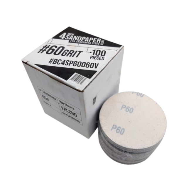 Nikon 60 Grit 4" Velcro Sand Paper 100 Quantity I1N460