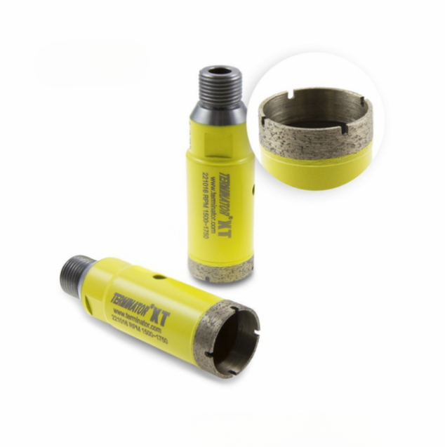 Terminator CNC XT Thin Wall Core Drill Yellow 1 3/8" 1/2 Gas Threaded