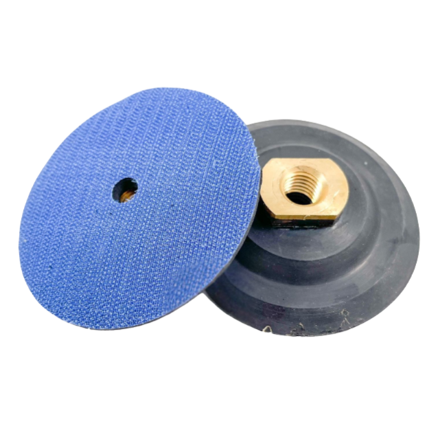 4" Backer Pad Blue Velcro Medium Density