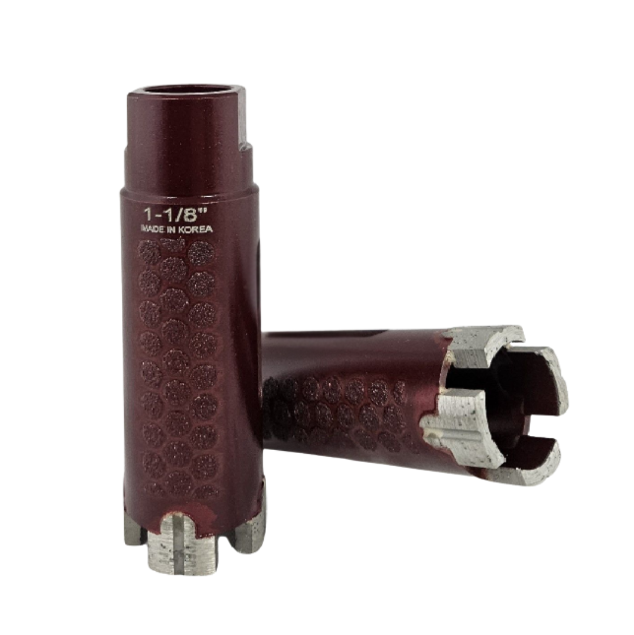 Lobo 1 1/8" Red Core Bit T-Segment Side Diamond X1L1125