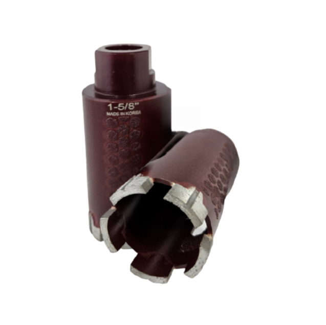 Lobo 1 5/8" Red Core Bit T-Segment Side Diamond X4L1625