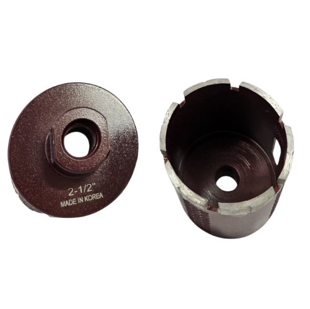 Lobo 2 1/2" Red Core Bit T-Segment Side Diamond