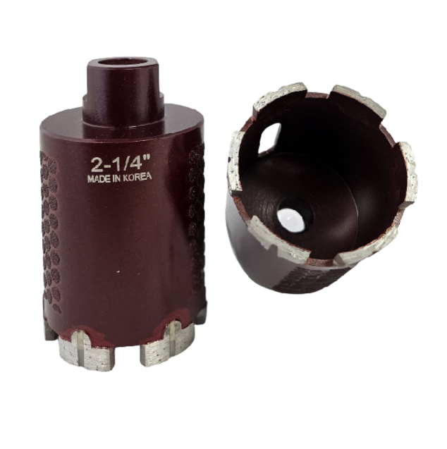 Lobo 2 1/4" Red Core Bit T-Segment Side Diamond X4L2250