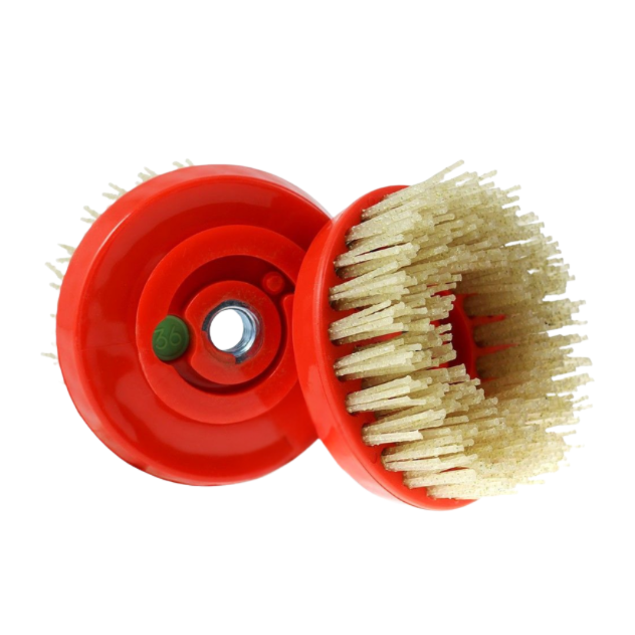 Terminator SL 5/8-11 Thread Yellow Bristle Diamond Brush (Snail Lock) 36 Grit