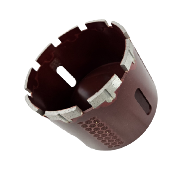 Lobo 3 1/2" Red Core Bit T-Segment Side Diamond X4L3500