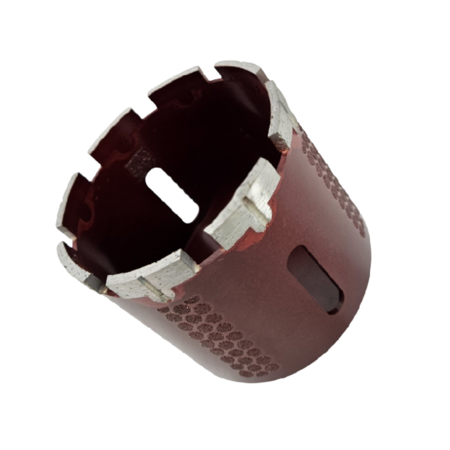 Lobo 3 1/4" Red Core Bit T-Segment Side Diamond X4L3250