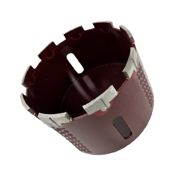 Lobo 4 1/2" Red Core Bit T-Segment Side Diamond X4L4500