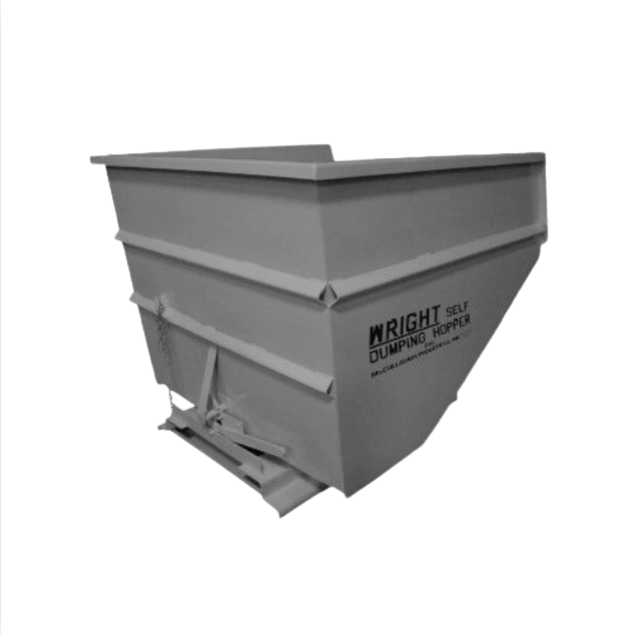 Wright Dumping Self Hopper Dumpster 57.75 x 55 x 70.5 4000 lbs 3 CU YD