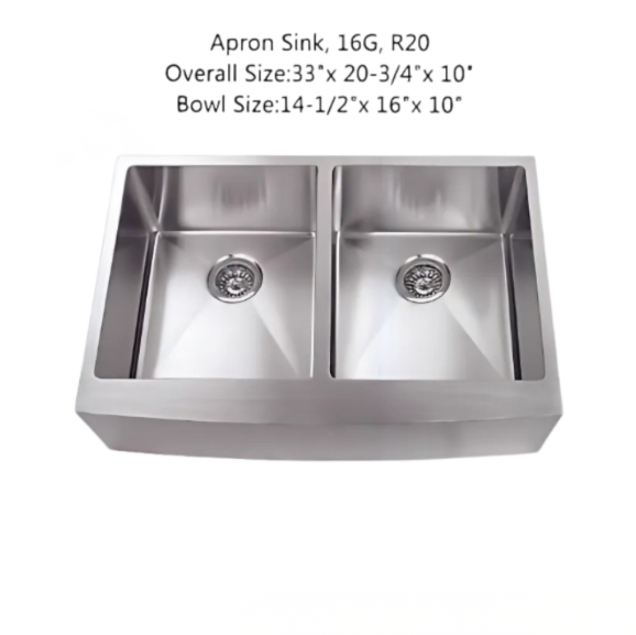 Apron Sink Double Bowl